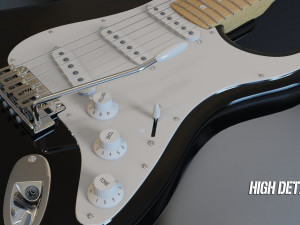 fender american standard stratocaster 3Dモデル