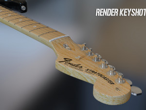 fender american standard stratocaster 3Dモデル