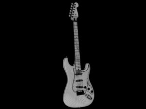 fender american standard stratocaster 3Dモデル