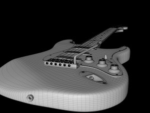 fender american standard stratocaster 3Dモデル