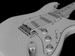 fender american standard stratocaster 3Dモデル