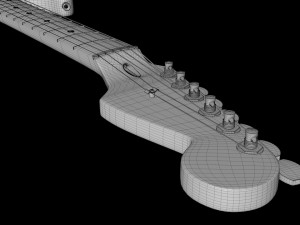 fender american standard stratocaster 3Dモデル