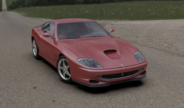 ferrari 550 marancello 3D 模型 .c4d .max .obj .3ds .fbx .stl .blend 