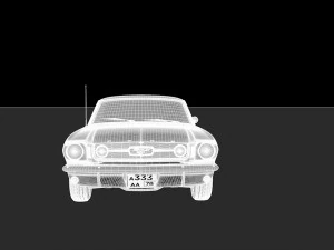 mustang fastback 3D Model