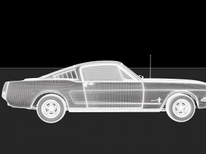 mustang fastback 3D Model