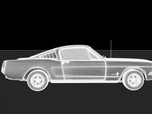 mustang fastback 3D Model