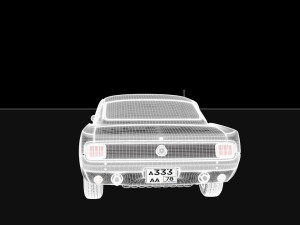 mustang fastback 3D Model
