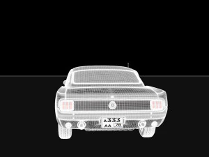 mustang fastback 3D Model