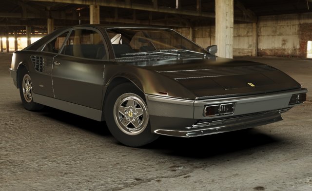 ferrari mondial 1980 3D Model .c4d .max .obj .3ds .fbx .stl .blend 