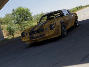 chevrolet camaro z28 1979 paslanmış 3D Model