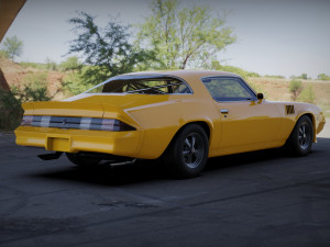 chevrolet camaro z28 1979 rusted 3D 모델