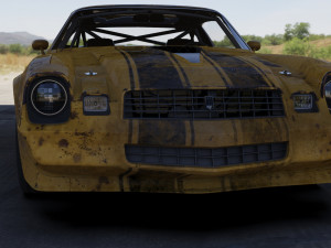 chevrolet camaro z28 1979 rusted 3D 모델