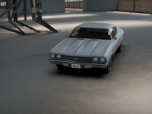 chevrolet chevelle ss 1969 Modelo 3D