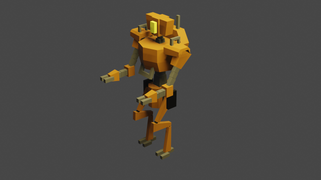 super duper robot 3D 모델 .c4d .max .obj .3ds .fbx .stl .blend 
