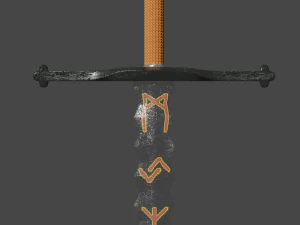 espada rúnica Modelo 3D