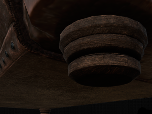 dirty - used leather couch 3D Model