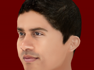 Raphael Varane Head - Low poly head for game 3D 模型