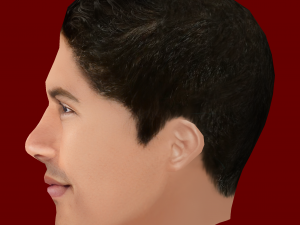 Raphael Varane Head - Low poly head for game 3D 模型
