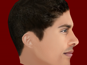 Raphael Varane Head - Low poly head for game 3D 模型