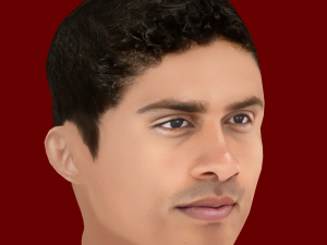 Raphael Varane Head - Low poly head for game 3D 模型