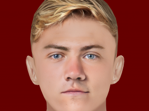 Rasmus Hojlund Head - Low poly head for game 3D Model