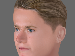 Scott McTominay Head - Low poly head for game 3D मॉडल