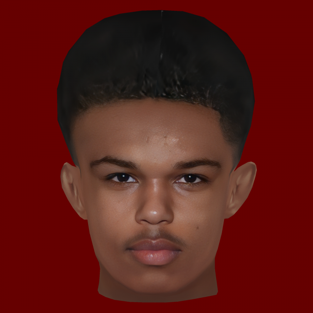 Shola Shoretire Head - Low poly head for game 3D Model .c4d .max .obj .3ds .fbx .stl .blend