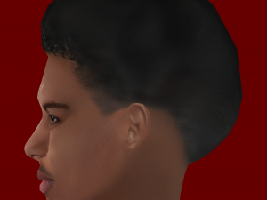Shola Shoretire Head - Low poly head for game 3D Model