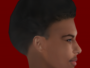 Shola Shoretire Head - Low poly head for game 3D Model
