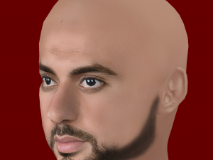 Sofyan Amrabat Head - Low poly head for game 3D 模型