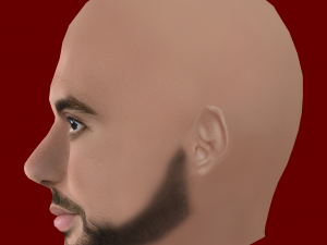 Sofyan Amrabat Head - Low poly head for game 3D 模型