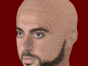 Sofyan Amrabat Head - Low poly head for game 3D 模型