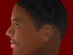 Tyrell Malacia Head - Low poly head for game 3D Model