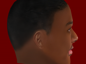 Tyrell Malacia Head - Low poly head for game 3D Model