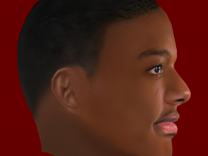 Tyrell Malacia Head - Low poly head for game 3D Model