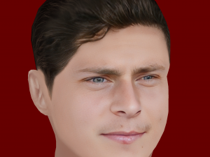 Victor Lindelof Head - Low poly head for game 3D-Modell