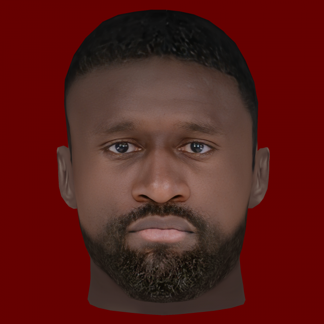 Antonio Rudiger Head - Low poly head for game Model 3D .c4d .max .obj .3ds .fbx .stl .blend 
