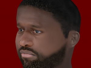 Antonio Rudiger Head - Low poly head for game Model 3D