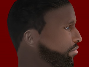 Antonio Rudiger Head - Low poly head for game Model 3D