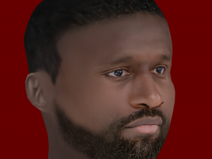 Antonio Rudiger Head - Low poly head for game Model 3D