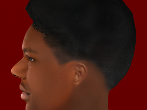Aurelien Tchouameni Head - Low poly head for game Model 3D