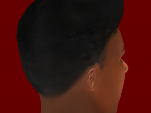 Aurelien Tchouameni Head - Low poly head for game Model 3D