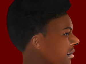 Aurelien Tchouameni Head - Low poly head for game Model 3D