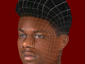 Aurelien Tchouameni Head - Low poly head for game Model 3D