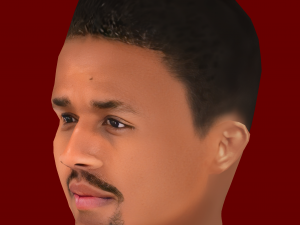 Eder Militao Head - Low poly head for game Modèle 3D