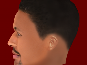Eder Militao Head - Low poly head for game Modèle 3D
