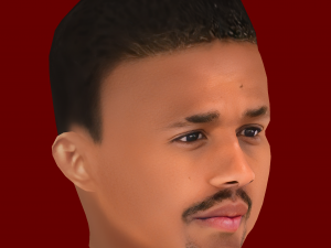 Eder Militao Head - Low poly head for game Modèle 3D