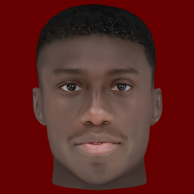 Ferland Mendy Head - Low poly head for game Modèle 3D .c4d .max .obj .3ds .fbx .stl .blend 