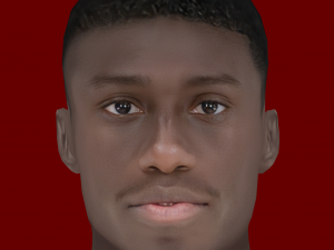 Ferland Mendy Head - Low poly head for game 3D मॉडल