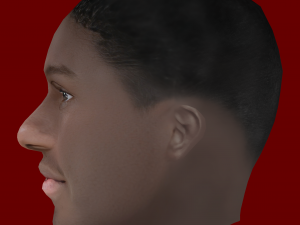 Ferland Mendy Head - Low poly head for game Modèle 3D
